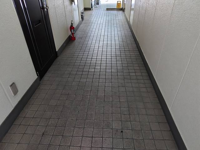 定期清掃ビフォー（共用部清掃のソラダム）